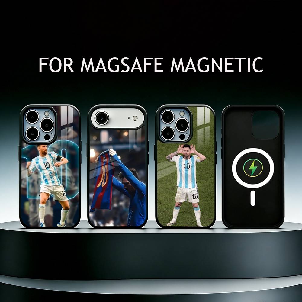 Street Fashion Store - เคสโทรศัพท์ลิโอเนล เมสซี่-ฟอร์เวิร์ดสำหรับ iPhone17,16,15,14,13,12,11 Plus,Pro Max Magnetic