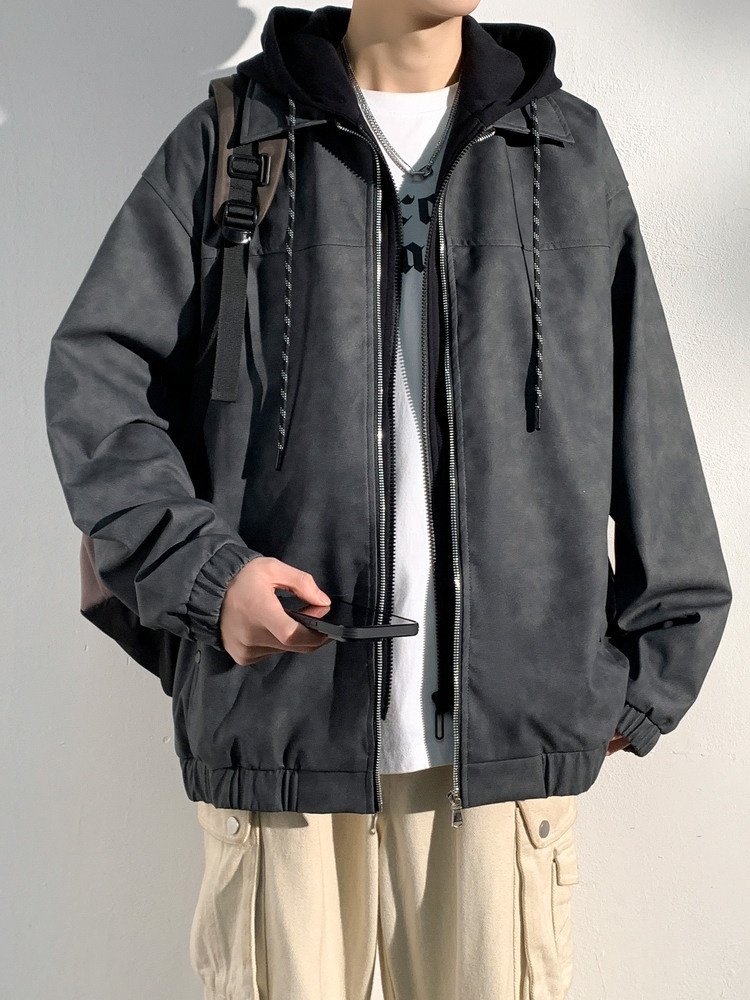Street Fashion Asian Men - เสื้อแจ็คเก็ตบุขนสไตล์เอเชียสำหรับผู้ชาย แฟชั่นฤดูหนาว อุ่นสบาย ดีไซน์วินเทจ ทนทานต่อความหนาวเย็น เหมาะสำหรับกิจกรรมกลางแจ้ง
