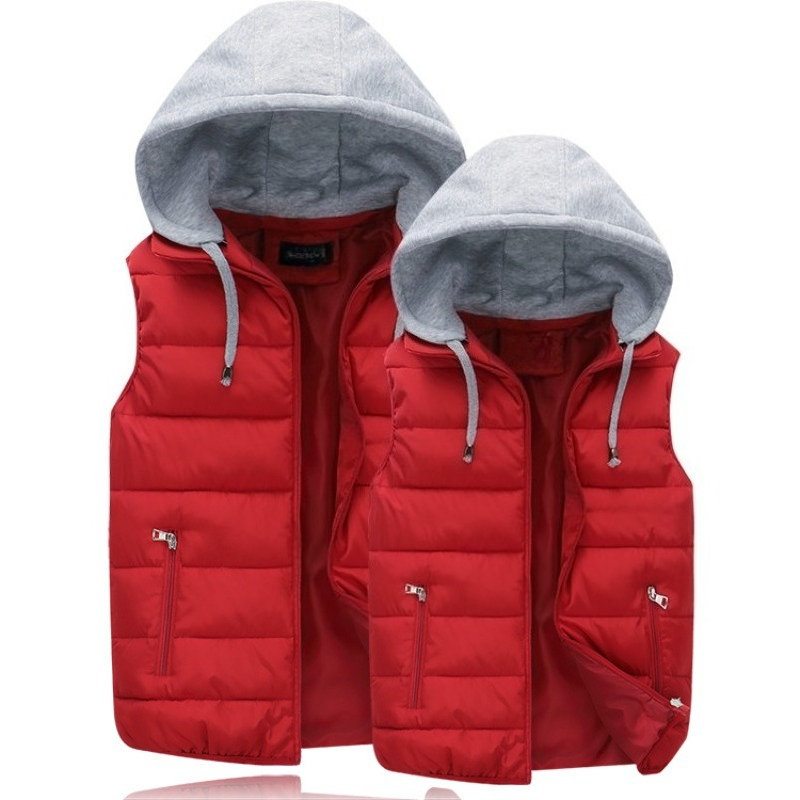 เสื้อแจ็คเก็ตบุใยฝ้ายแบบมีฮู้ด - Puffer Vest Padded บทวิจารณ์และราคา