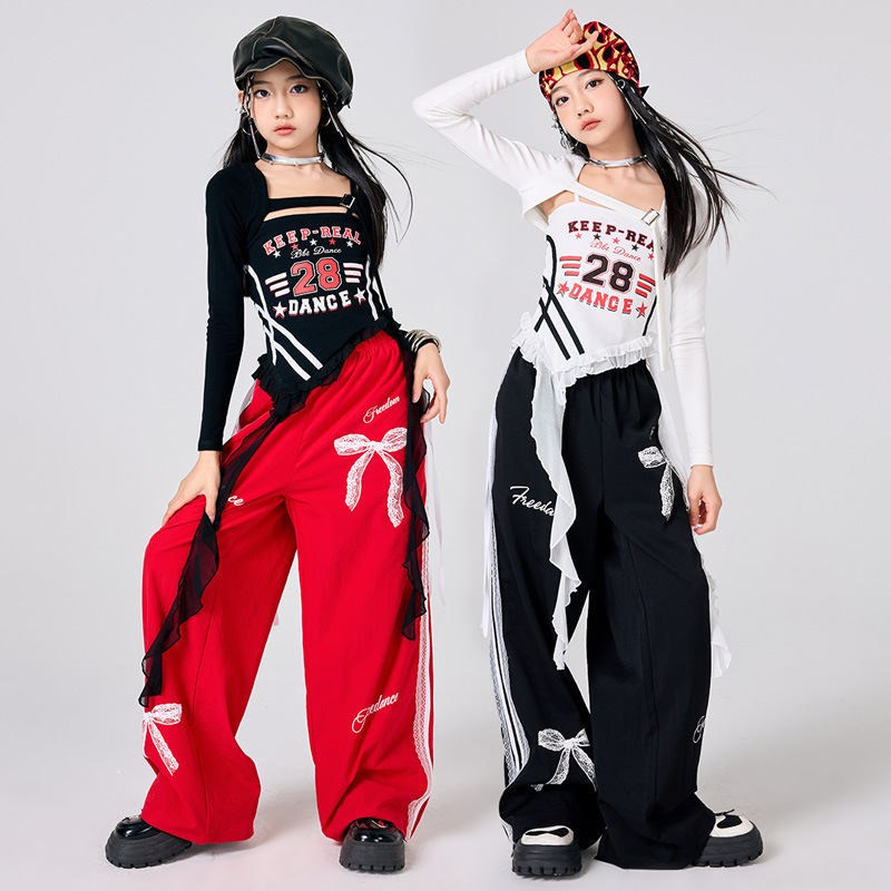 สาวใหม่ K-Pop แจ๊สชุดเวทีสีดํา - Street Fashion Kpop บทวิจารณ์และราคา