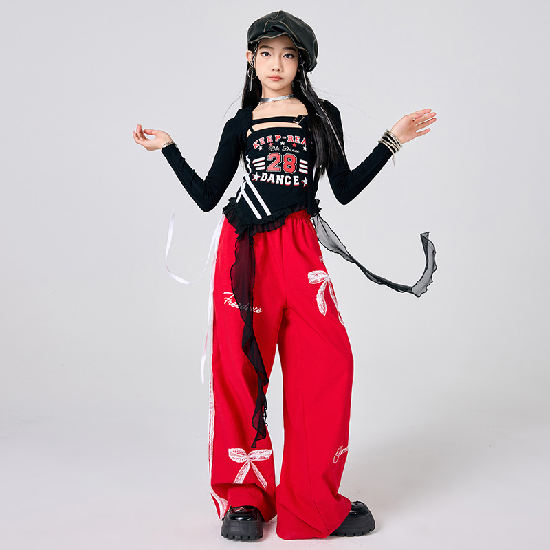 สาวใหม่ K-Pop แจ๊สชุดเวทีสีดํา - Street Fashion Kpop บทวิจารณ์และราคา