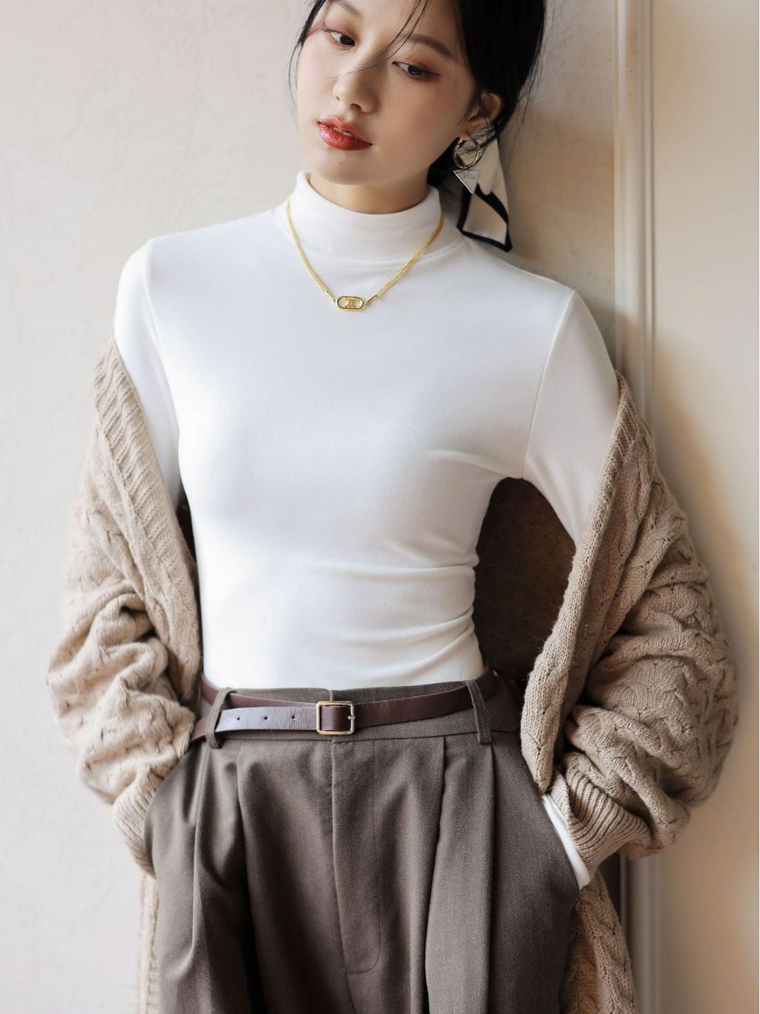 เสื้อยืดแขนยาวทรงเข้ารูปสไตล์ค - Longline Tee Oversized บทวิจารณ์และราคา