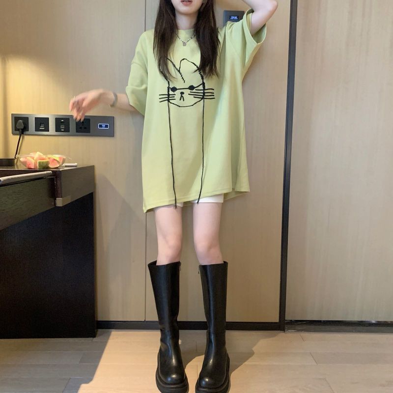 เสื้อยืดแขนสั้นลำลองทรงหลวมพิม - Longline Tee Oversized บทวิจารณ์และราคา