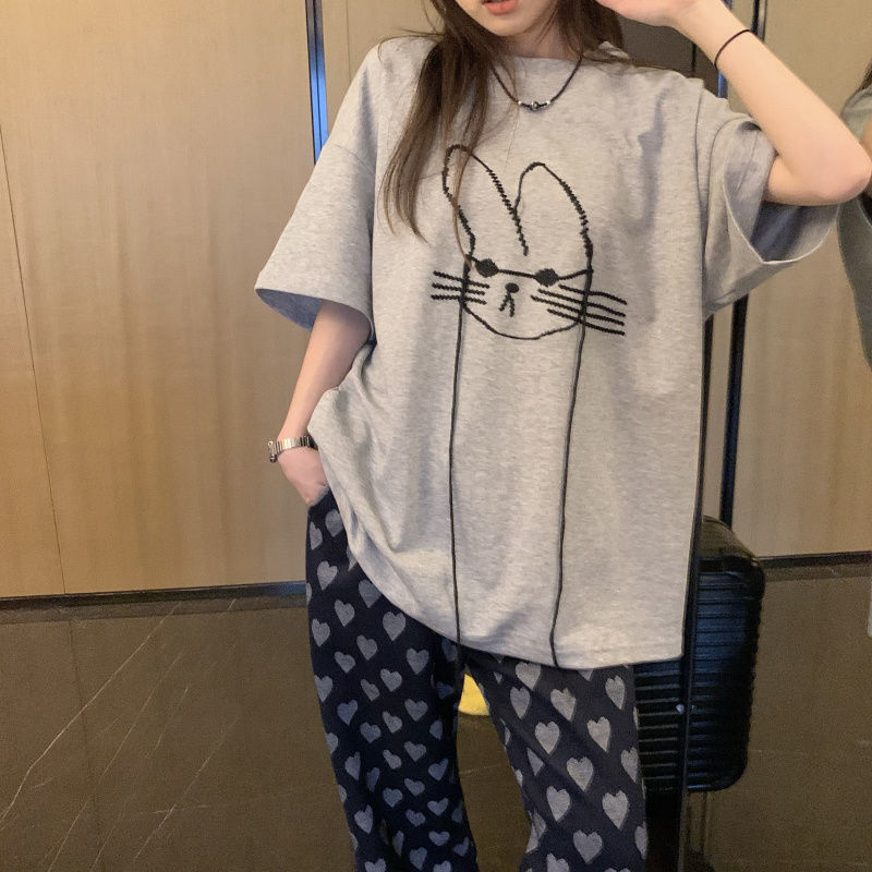 เสื้อยืดแขนสั้นลำลองทรงหลวมพิม - Longline Tee Oversized บทวิจารณ์และราคา