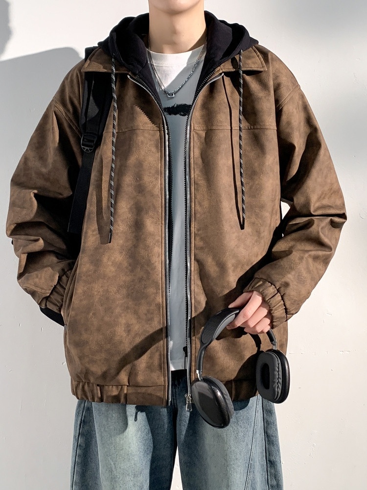 เสื้อแจ็คเก็ตบุขนสไตล์เอเชียสำ - Street Fashion Asian Men บทวิจารณ์และราคา