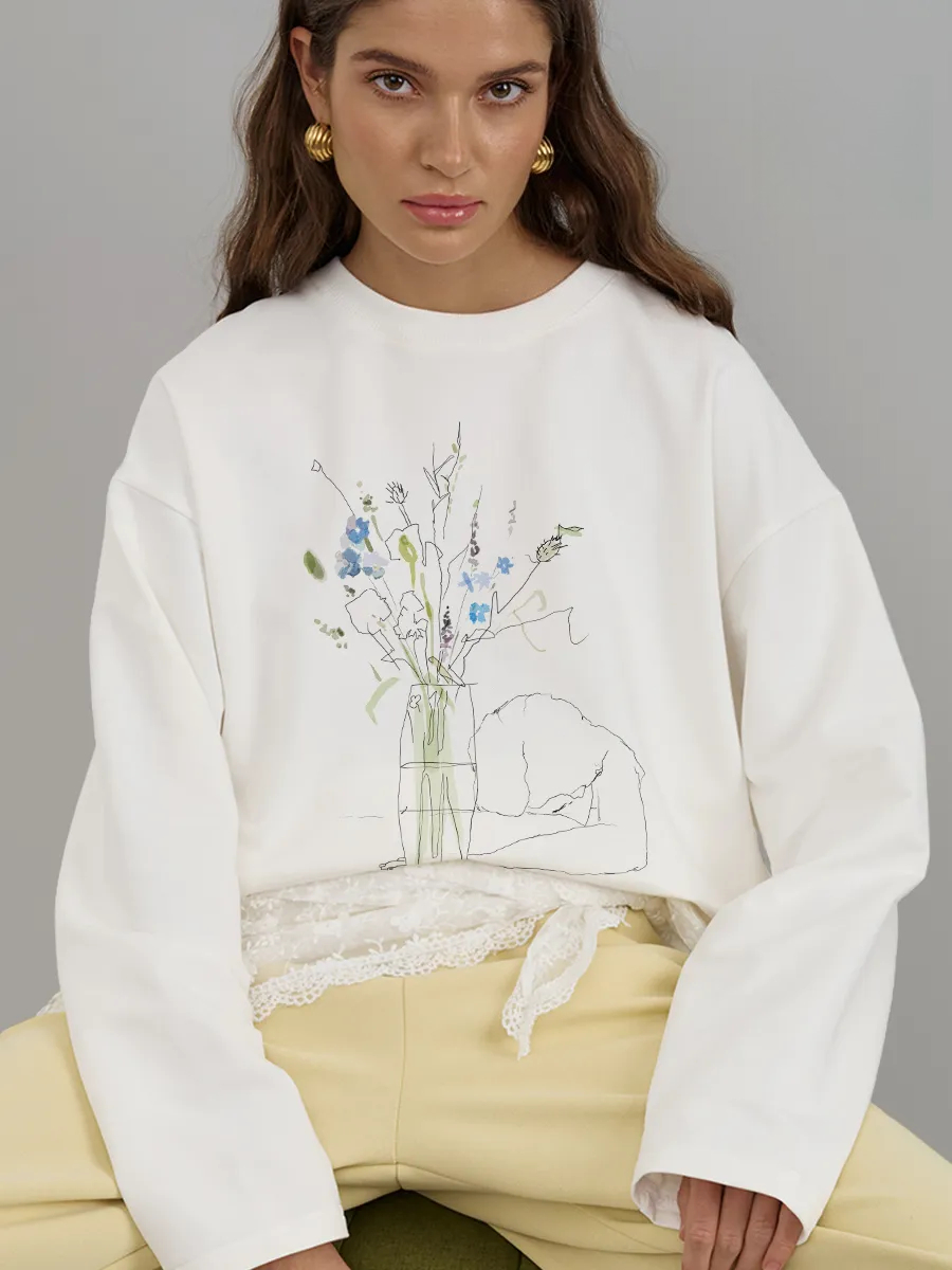 เสื้อยืดแขนยาวผู้หญิงใหม่สำหรั - Longline Tee Oversized บทวิจารณ์และราคา