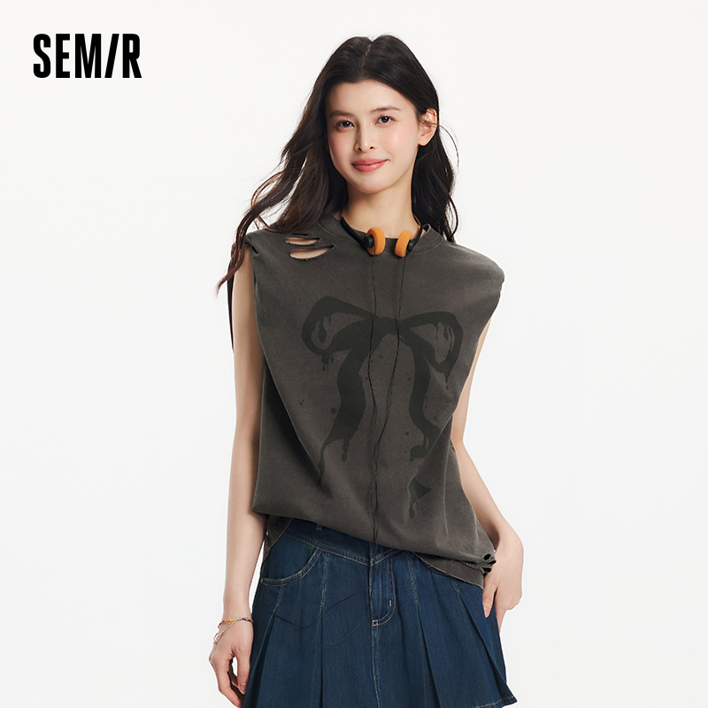 เซมีร์เสื้อยืดแขนสั้นผ้าฝ้ายโอ - Longline Tee Oversized บทวิจารณ์และราคา