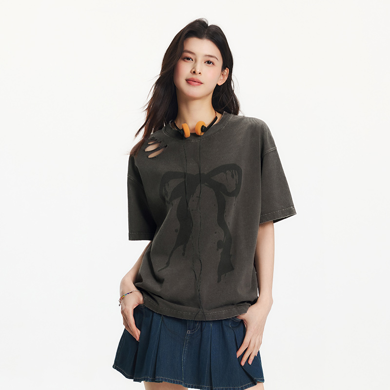 เซมีร์เสื้อยืดแขนสั้นผ้าฝ้ายโอ - Longline Tee Oversized บทวิจารณ์และราคา
