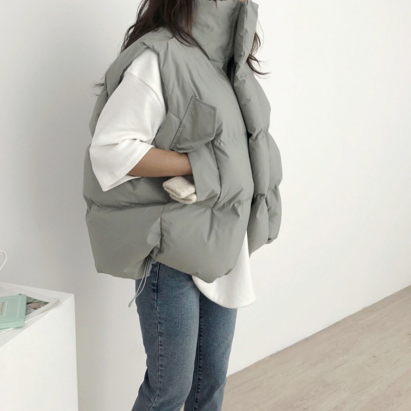 เสื้อแจ็คเก็ตผ้าฝ้ายบุสำหรับผู - Puffer Vest Padded บทวิจารณ์และราคา