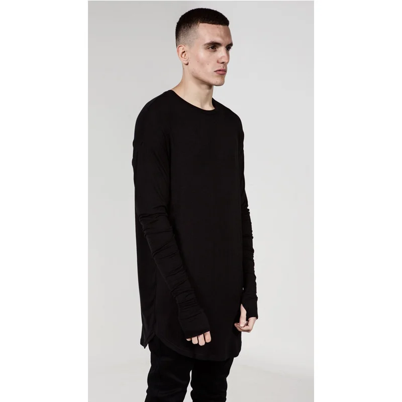 เสื้อยืดแขนยาวผู้ชายแบบมีรูสำห - Longline Tee Oversized บทวิจารณ์และราคา